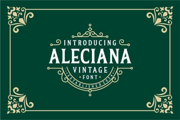Aleciana: A Stylish Retro Serif for Modern Design