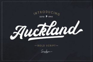Auckland Script: The Bold Typeface for Modern Brands
