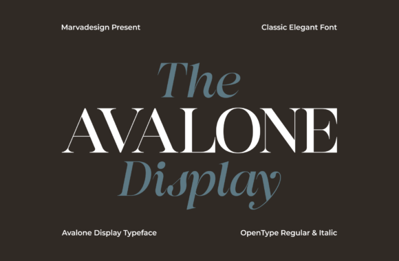 Avalone: Discover Elegance in Typography