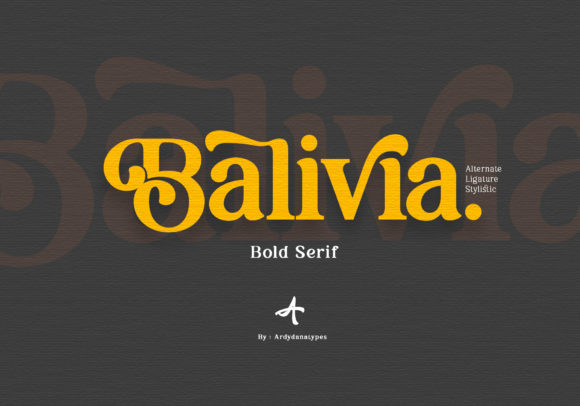 Balivia: A Bold and Elegant Serif Font for Modern Creators
