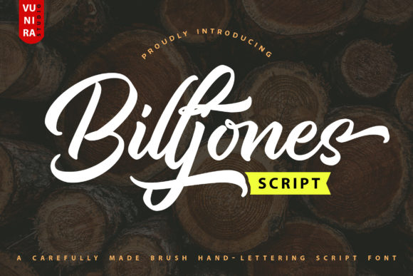 Billjones Brush Hand-Lettering Script for Designers