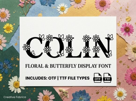 Colin: A Bold Serif Font with a Cheerful, Botanical Soul
