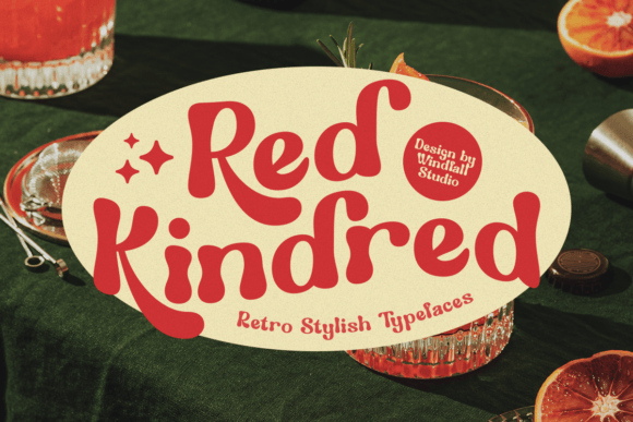 Discover Red Kindred: A Retro-Modern Typeface
