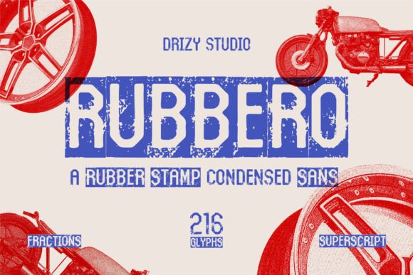 Discover Rubbero: The Authentic Rubber Stamp Font