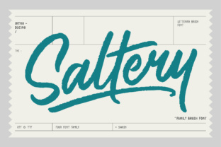 Discover Saltery: A Fresh Brush Script for Modern Design