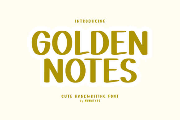 Golden Notes: The Sassy Handwritten Font for Creative Projects