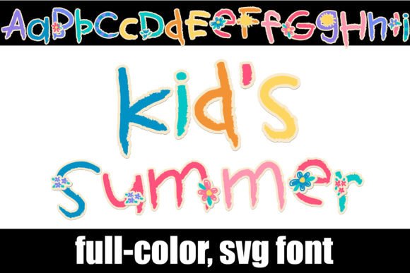 Kid's Summer: A Whimsical Display Font for Creative Projects