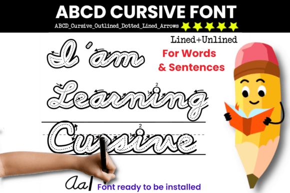 Master Cursive with the Abcd Cursive Font Collection