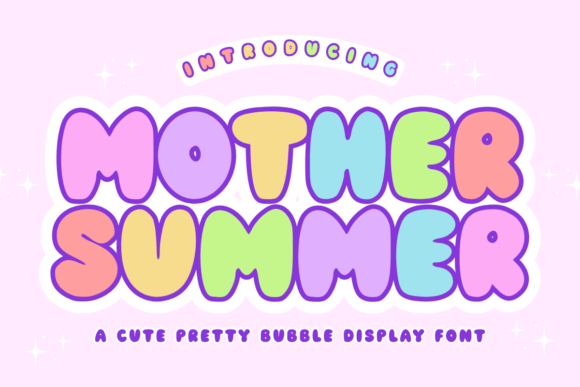 Mother Summer: A Charming Retro Bubble Font