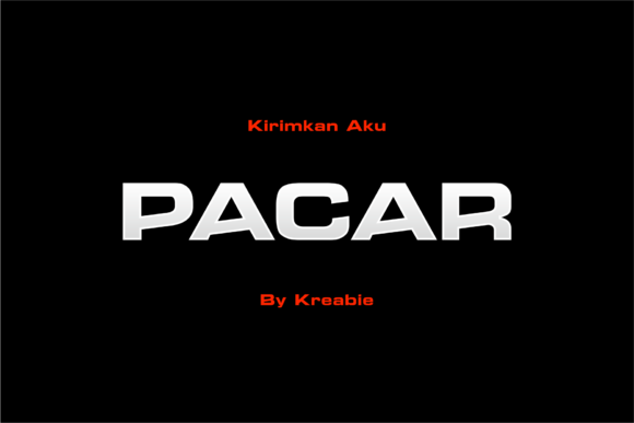 Pacar: A Bold, Modern Display Font for Impactful Design