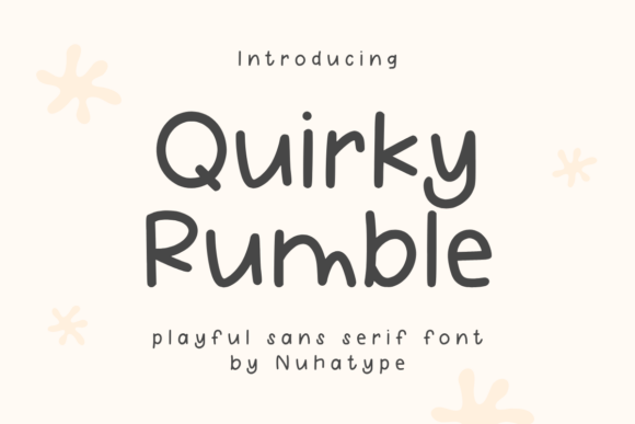 Quirky Rumble: Elegantly Minimalist Font for Modern Creators