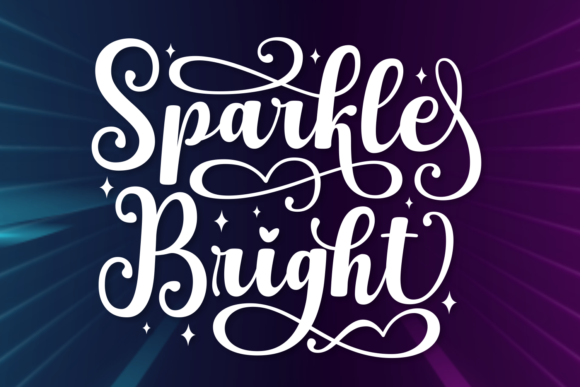 Sparkle Bright: A Stylish Script Font for Modern Designs