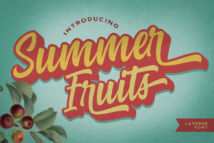 Summer Fruits: A Handwritten Font for Vibrant Designs