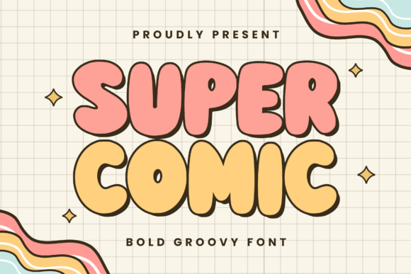 Super Comic: A Groovy Retro Bubble Font for Creative Projects