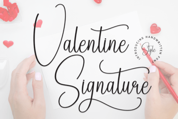 Valentine Signature: A Touch of Elegance for Your Designs