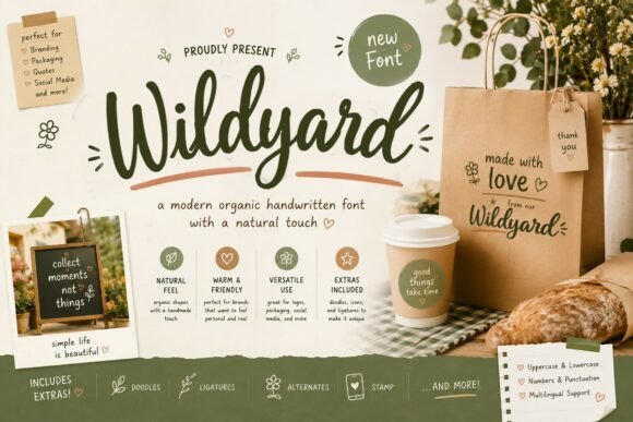 Wildyard: A Warm Organic Font for Authentic Branding
